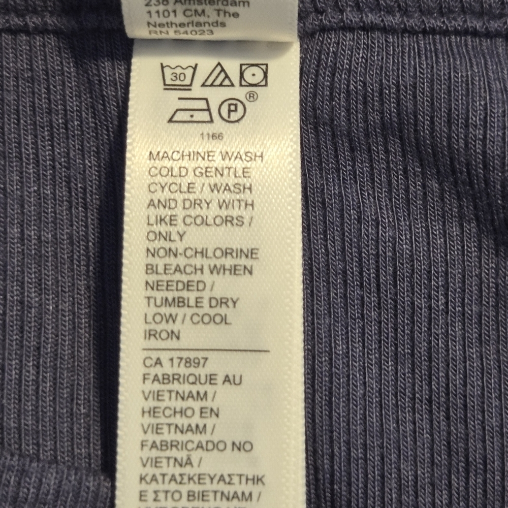Athleta Womens Blue Ribbed Modal Well Rested Sleep Tank Top Medium - Picture 8 of 10